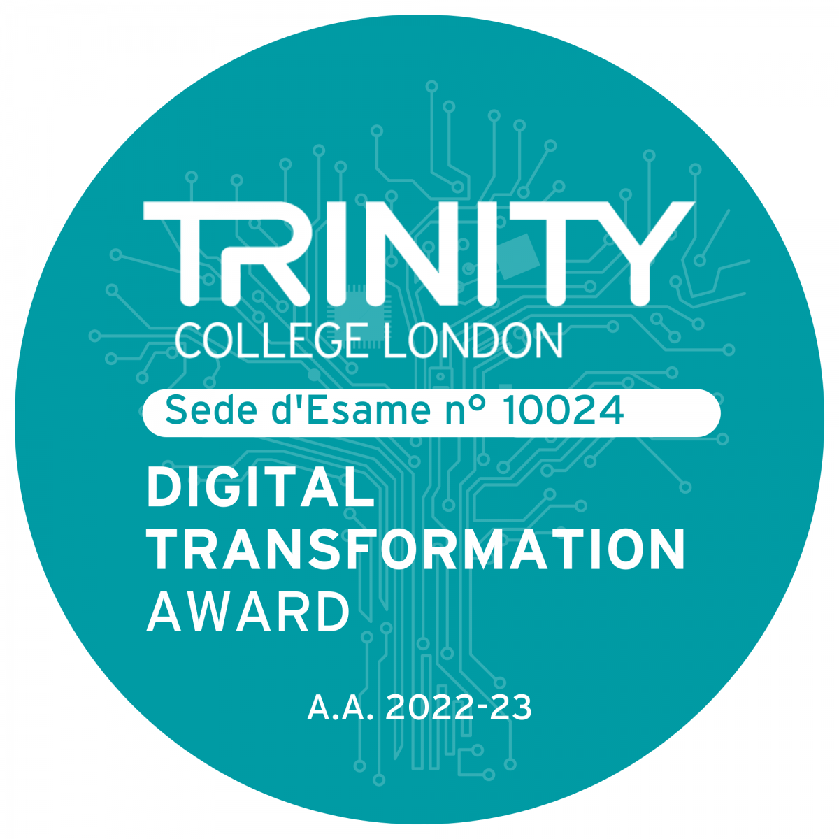 Trinity digital trasformation award