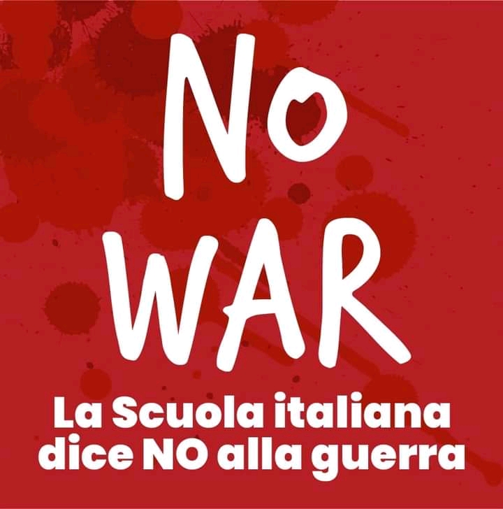No war – La scuola italiana dice NO alla guerra
